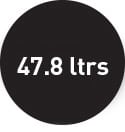 47.8 Litre capacity