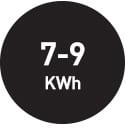 7 - 9 KWh